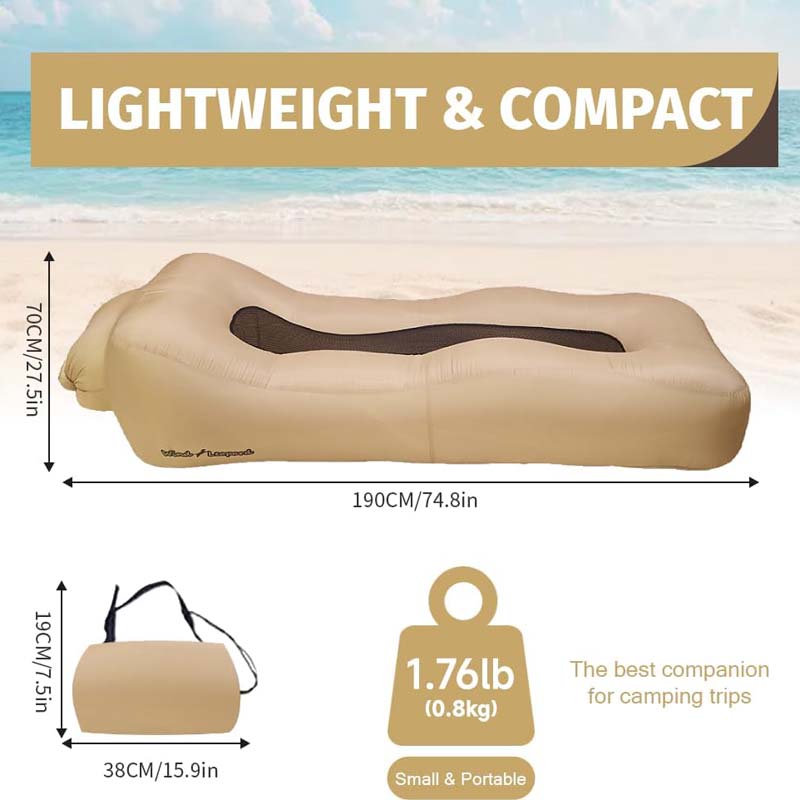 Lightweight Camping Mattress with 3-Second Inflation (200kg Weight Capacity & Water-Resistant)