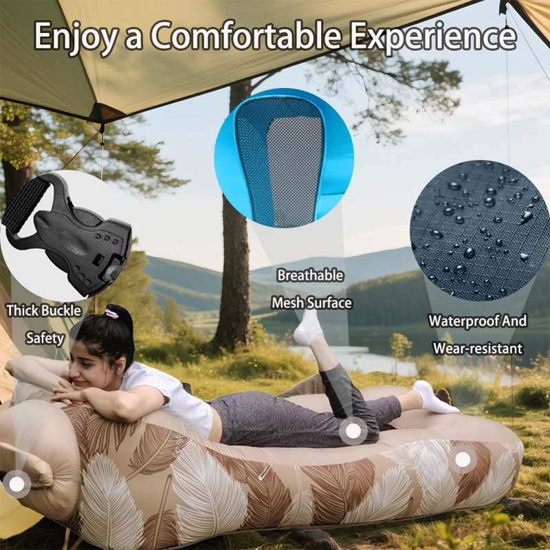 Lightweight Camping Mattress with 3-Second Inflation (200kg Weight Capacity & Water-Resistant)