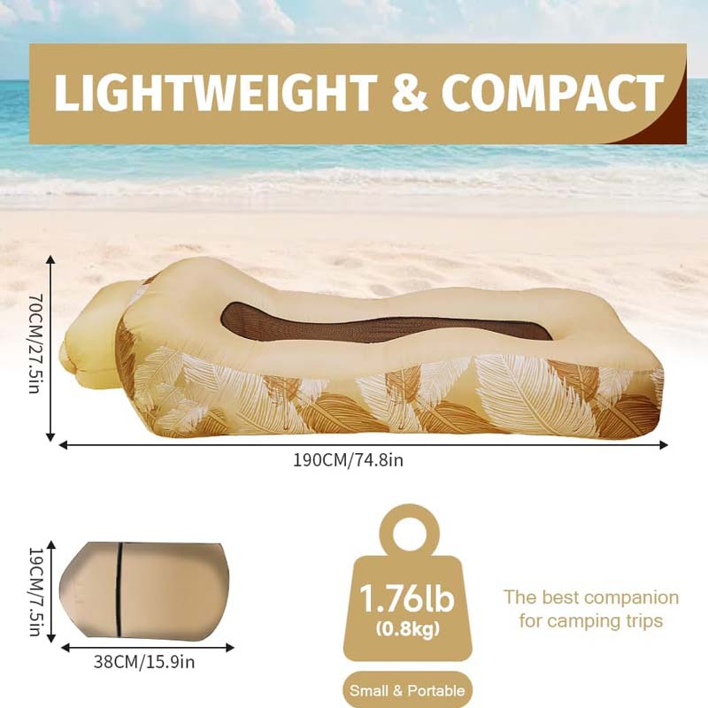 Lightweight Camping Mattress with 3-Second Inflation (200kg Weight Capacity & Water-Resistant)