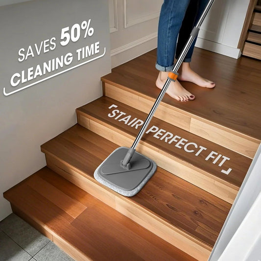 ?Big Promotion 49% OFF?Self Wash Spin Mop Spinner Flat 360 Rotating Cleaner With Turbo Flushing Bucket