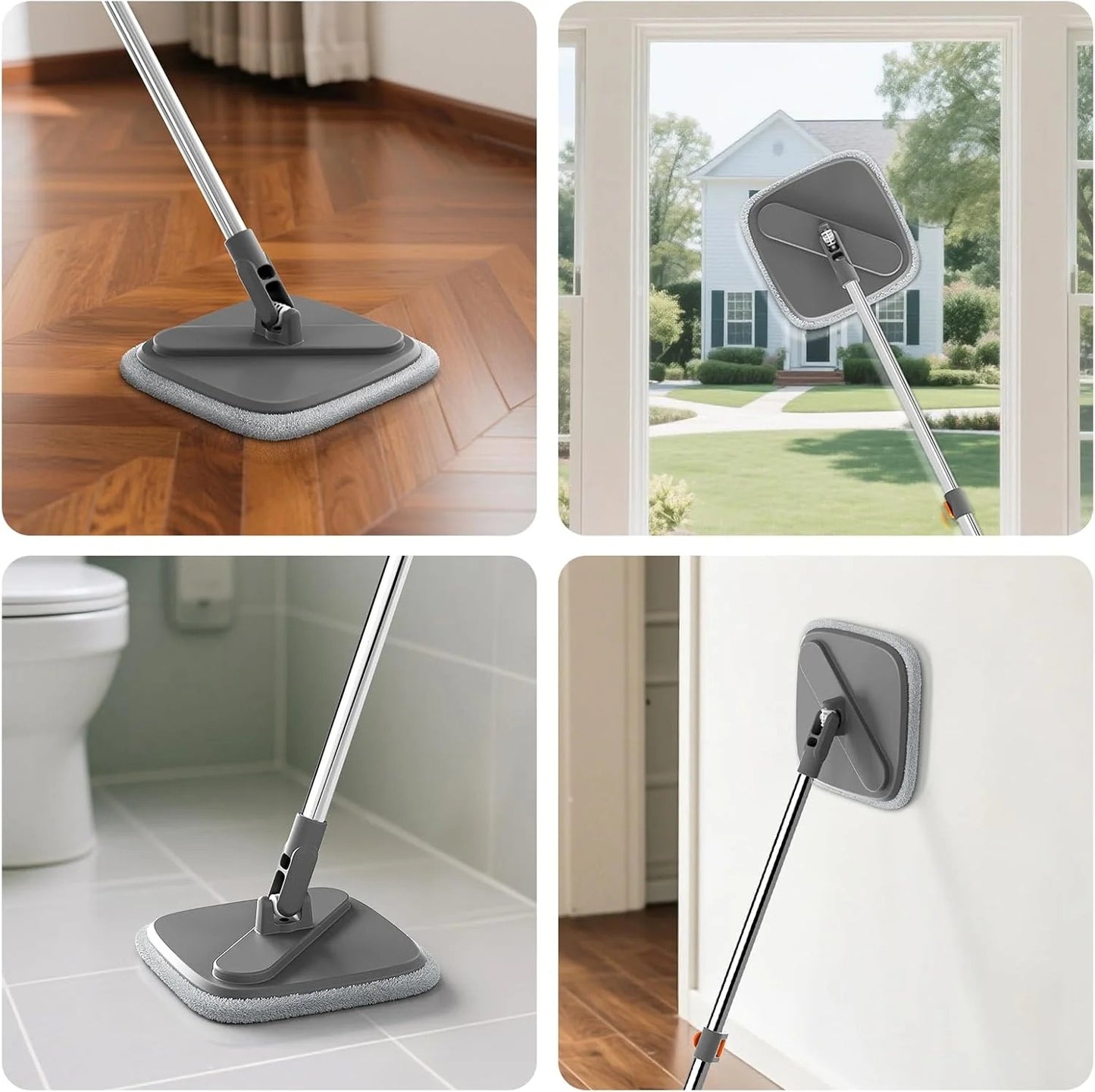 ?Big Promotion 49% OFF?Self Wash Spin Mop Spinner Flat 360 Rotating Cleaner With Turbo Flushing Bucket