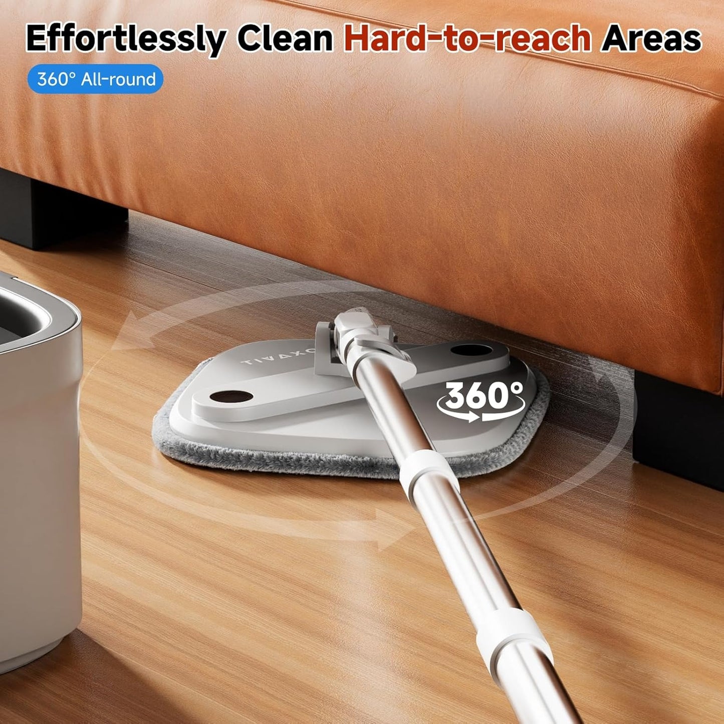 ?Big Promotion 49% OFF?Self Wash Spin Mop Spinner Flat 360 Rotating Cleaner With Turbo Flushing Bucket