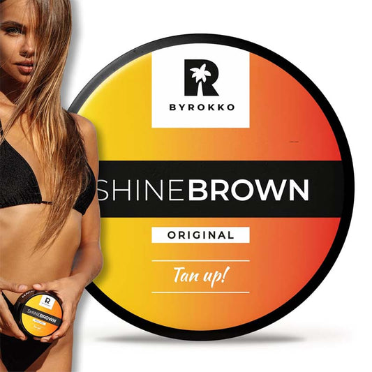 Shine Brown Tan Accelerator Cream Outdoor Sun or Indoor Tanning Oil or Tanning Bed Lotion